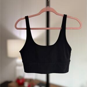 TNAction Sleeveless Scoop Neck Activewear Sports Bra Black Women's Size Medium